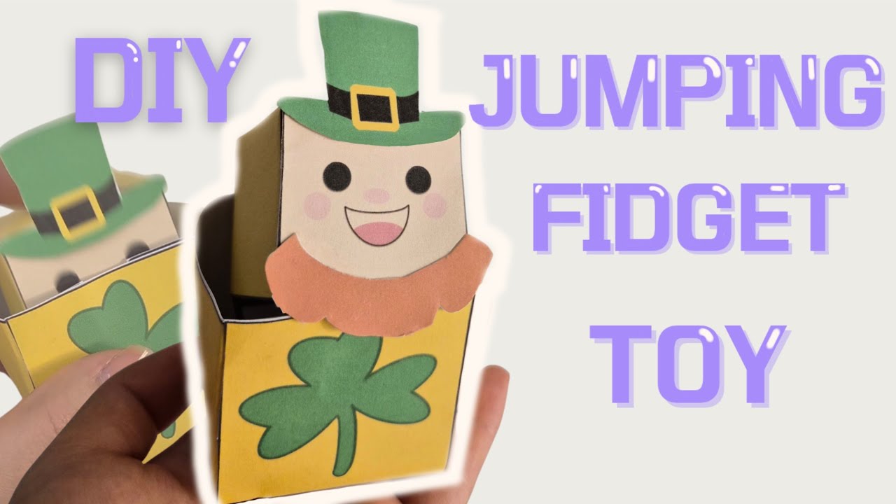 DIY Leprechaun Jumping Fidget Toy 🍀 | Easy Saint Patrick’s Day Craft