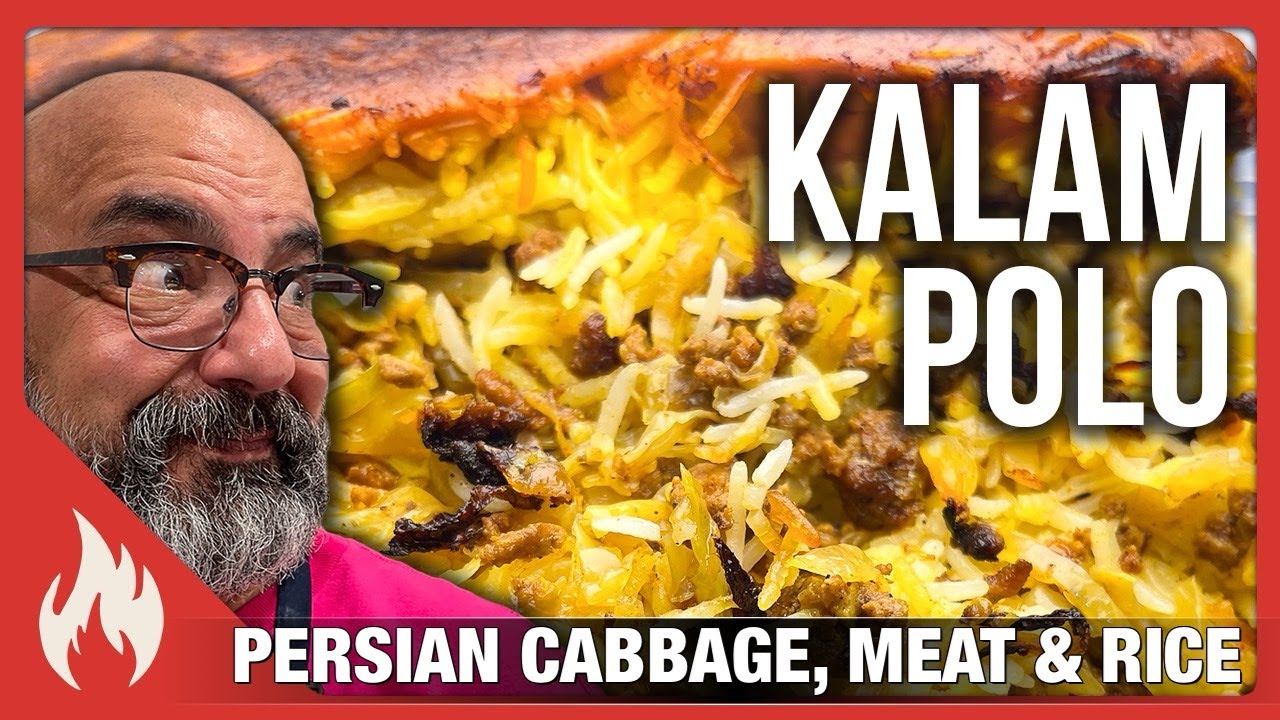 Калам Поло (персидская капуста, мясо и рис) Настоящая тегеранская капуста с шафраном, мясом и рисом