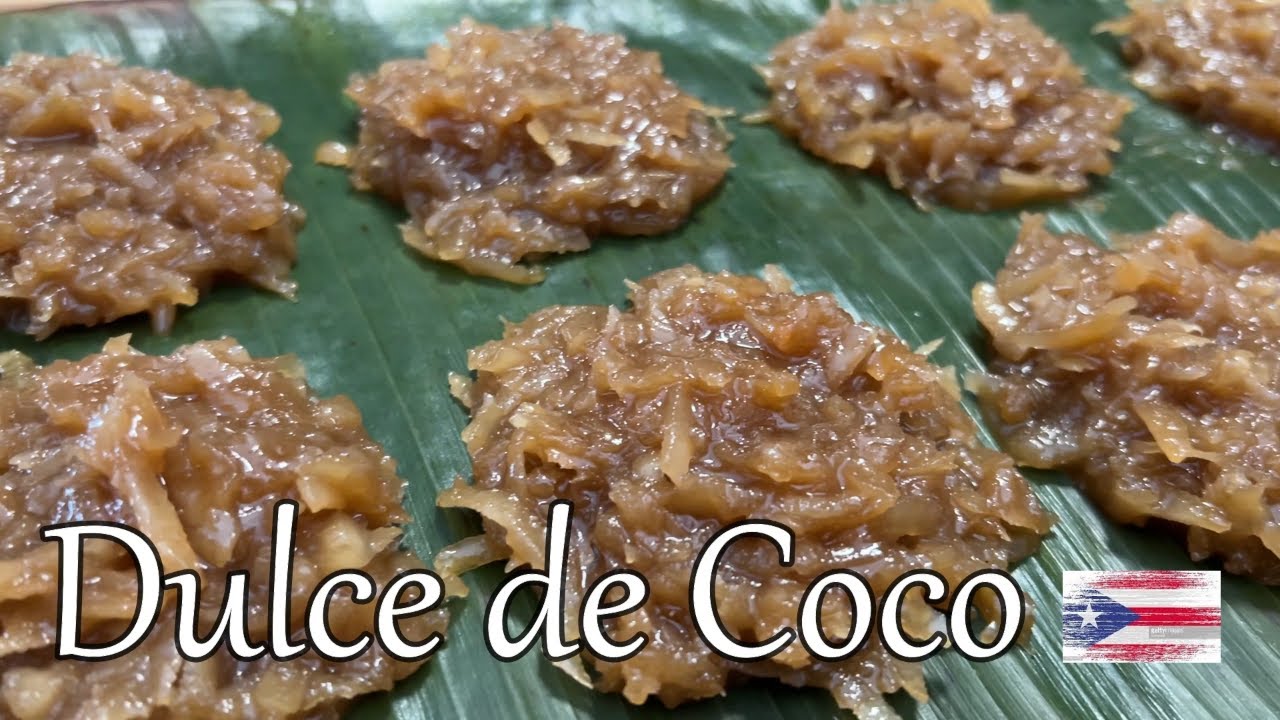 Dulce de Coco Puertorriqueño receta facil (how to make Puerto Rican sweet Coconut candy)