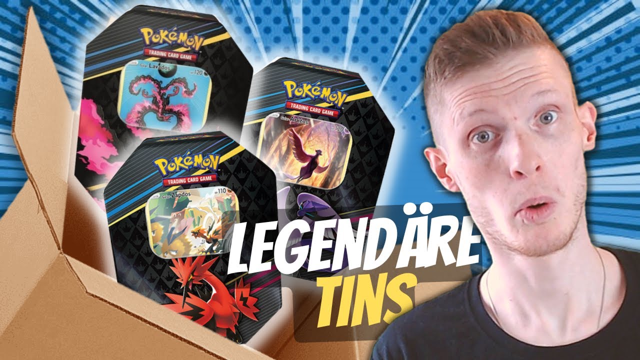 Pokémon OPENING Galar LAVADOS ARKTOS ZAPDOS Tin Boxen ZENIT DER KÖNIGE Diese Tins sind legendär! ⭐