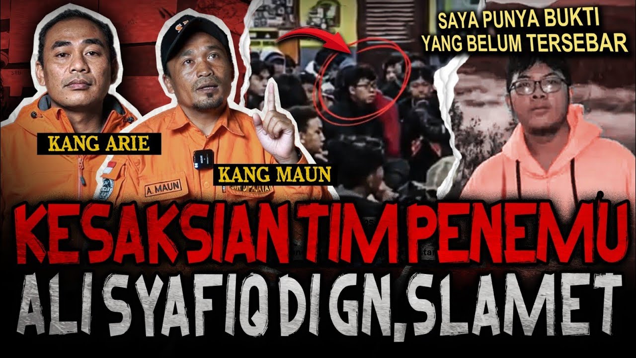 ⚠️ TERUNGKAP?! VIRAL..! KESAKSIAN 'KANG MAUN' PENEMU ALI SYAFIQ HILANG 17 HARI DI GUNUNG SLAMET 