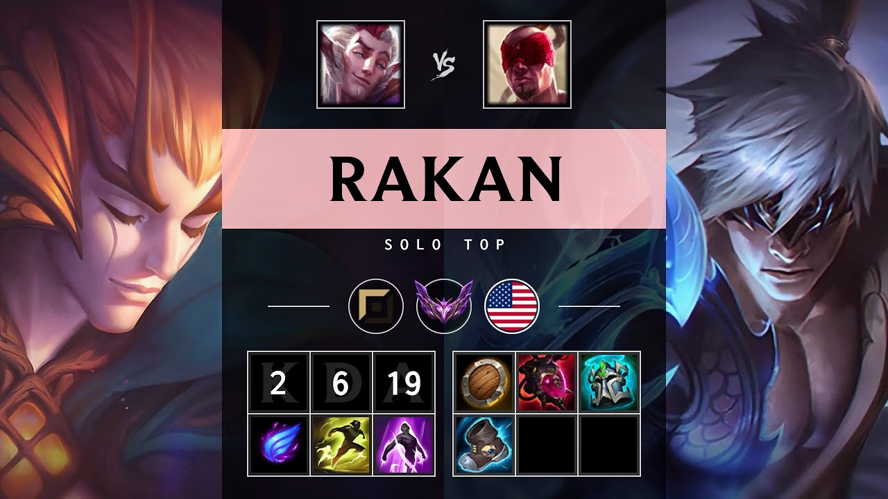 Rakan Top vs Lee Sin - NA Master Patch 25.18