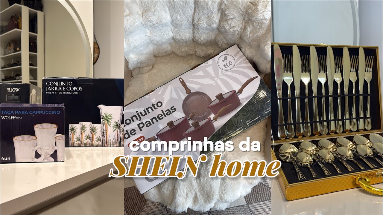 COMPRINHAS DA SHEIN | itens de casa, louças, panelas e mais 💸🛍️✨