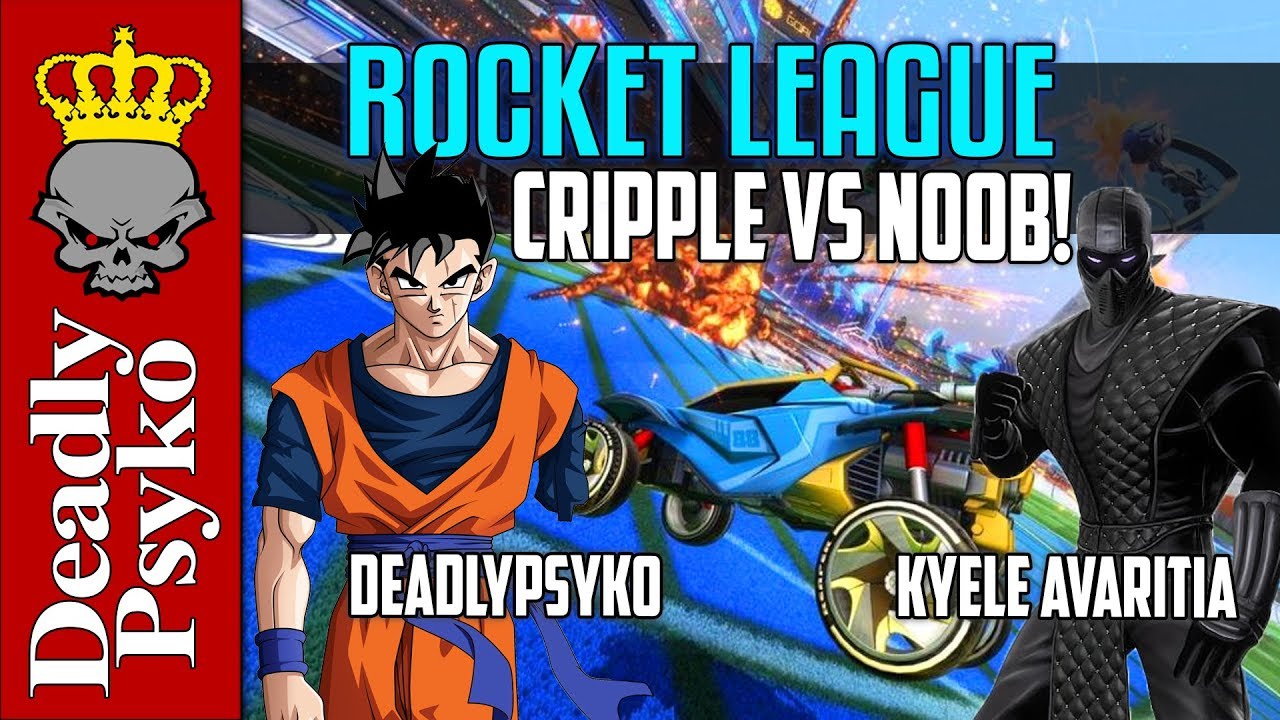 Rocket League - Cripple vs. Noob 1v1! (DeadlyPsyko vs. Kyele Avaritia)