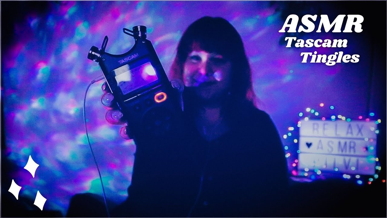 ASMR 🌙✨ TASCAM TINGLES - Testaillaan uutta mikkiä! 🌙✨Kuulumisia, suuääniä, naputtelua, rapsuttelua
