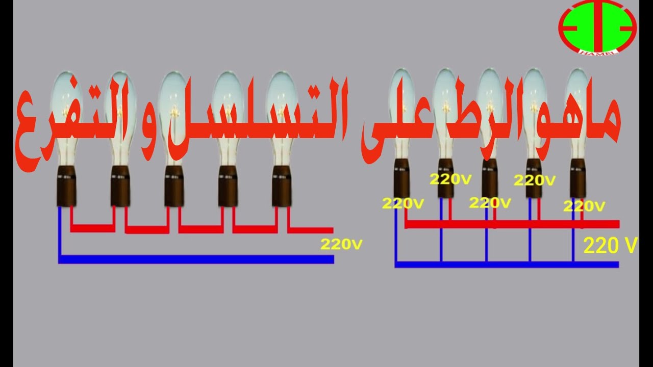 ماهو الربط على التسلسل و الربط على التفرع