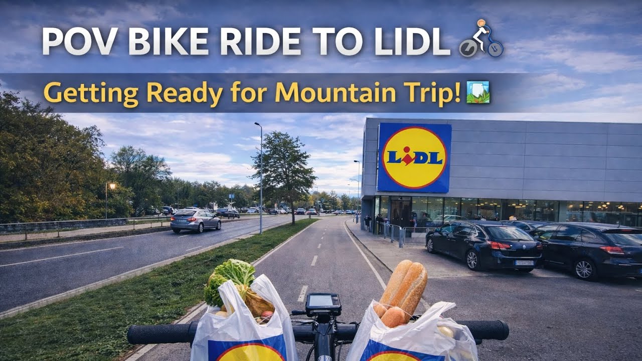 Biking to Lidl Before My Mountain Trip 🚴‍♂️ | 4K 60FPS 