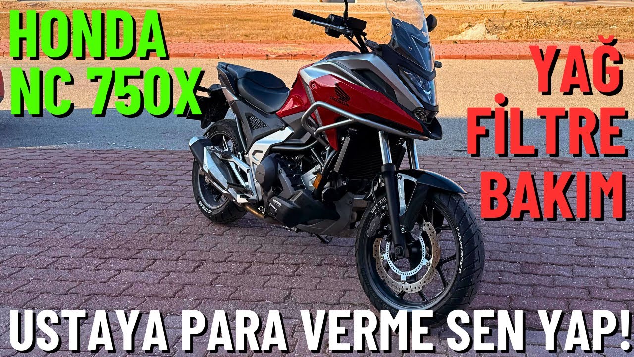 Honda NC750 X Yağ Değişimi / Motorsiklet Yağ Bakımı / Kendin YAP!