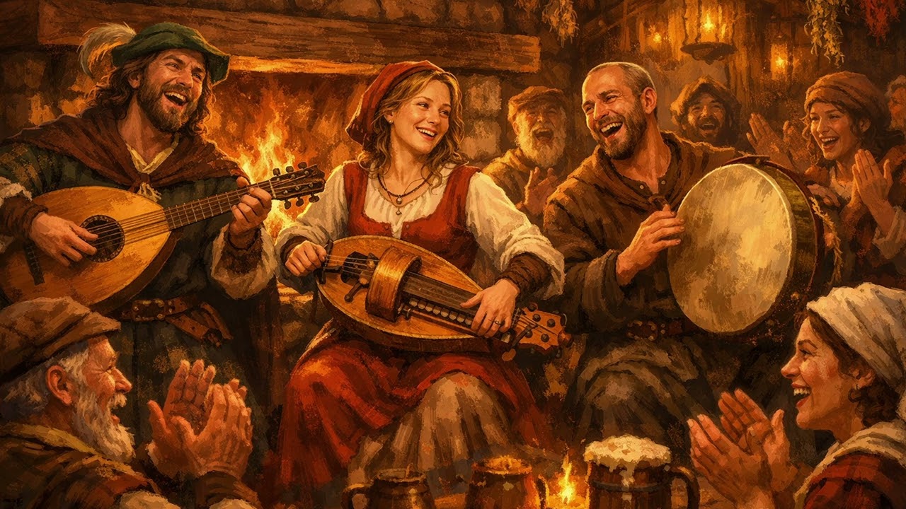 Upbeat Tavern Music of the Middle Ages | Medieval Bard Music | Tavern Songs & Fantasy Ambience
