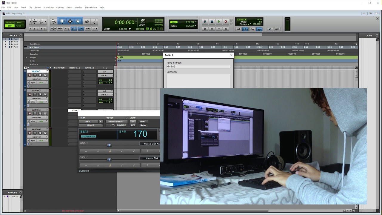 Pro tools 12 တွင် Basic Guitar Recording မြန်မာလို ( Protools Myanmar Burma )
