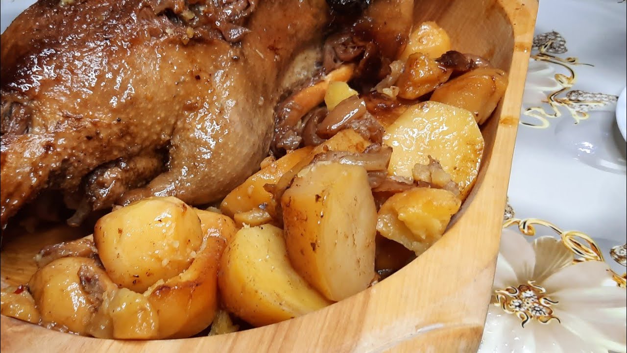 Үйректі духовкада пісіру.Самый простой и очень вкусный рецепт👍👍👍 утка с яблоками и картошкой