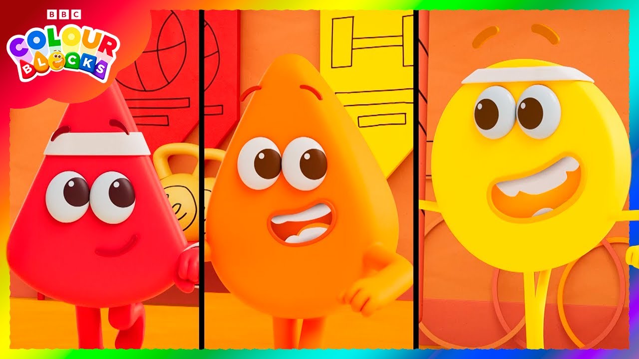 Colourblocks Best Moments | Colour wheels and rainbows 🌈 | Learn Colours - Cartoons For Kids