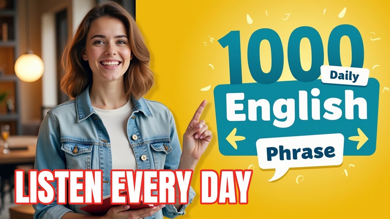 1000 Daily English Phrases for Speaking Fluently | Every Day English Listening
