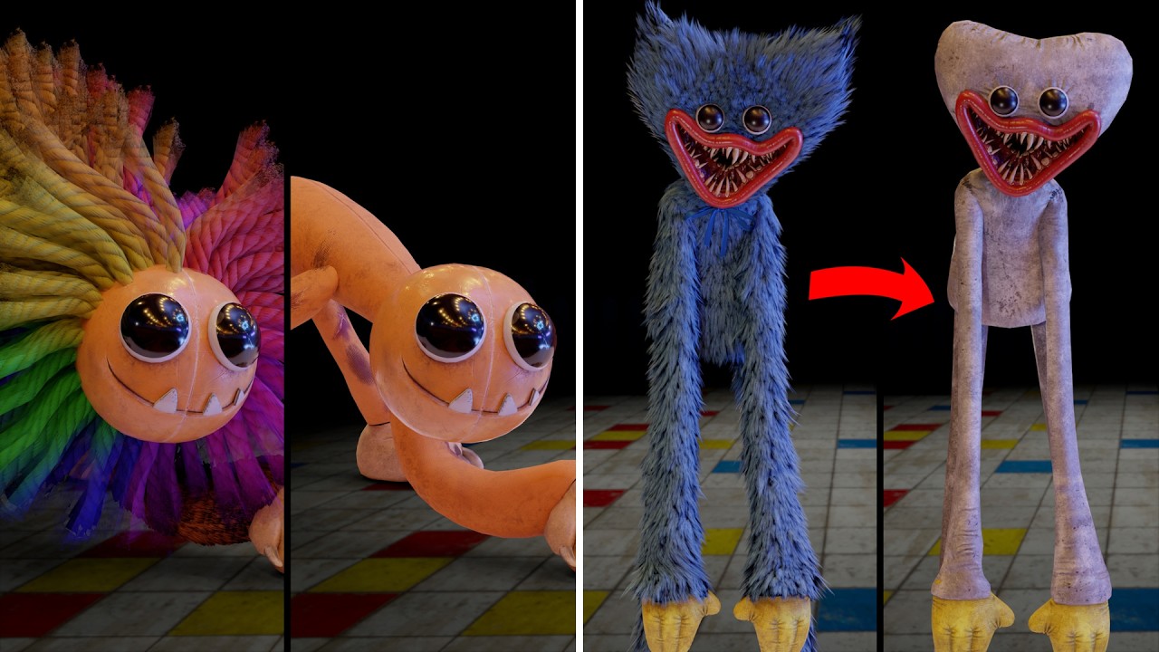 What Poppy Playtime Characters Look Like WITHOUT Iconic Items