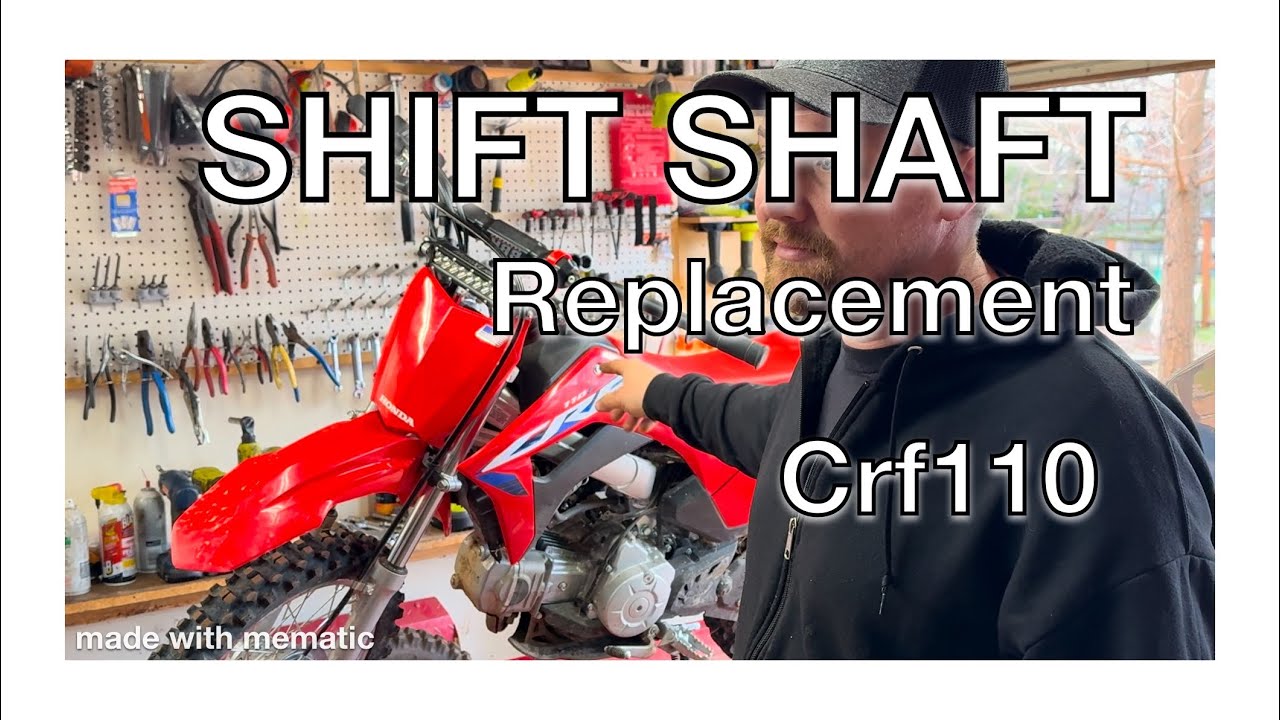 Step by Step Bent Shifter Shaft Replacement Honda CRF110