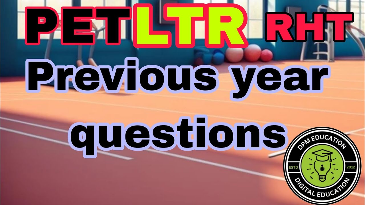 PREVIOUS YEAR QUESTIONS RHT || LTR ODISHA PHYSICAL EDUCATION QUESTIONS || RHT PET PYQ