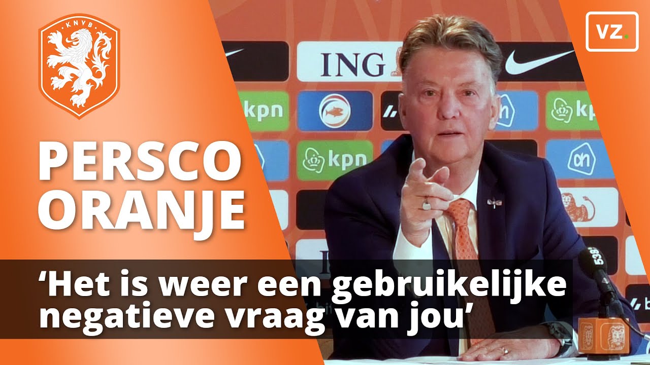 Van Gaal: 'Het is weer een gebruikelijke negatieve vraag van jou’