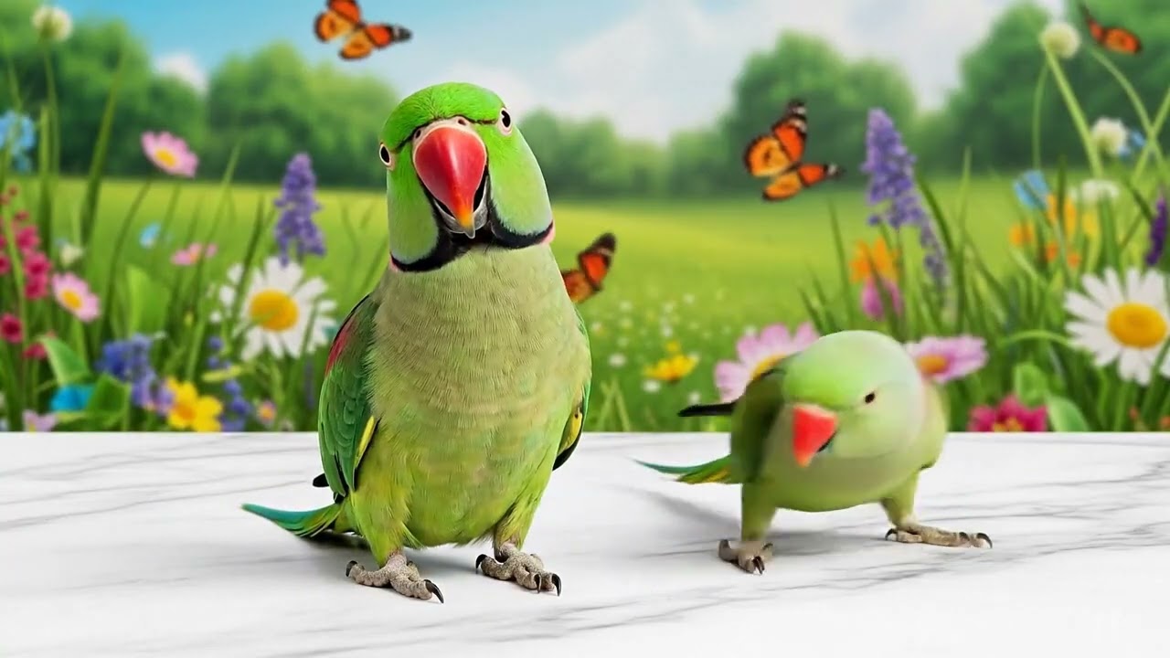 Talking Indian Ringneck Parrot | Real Talking Bird Video