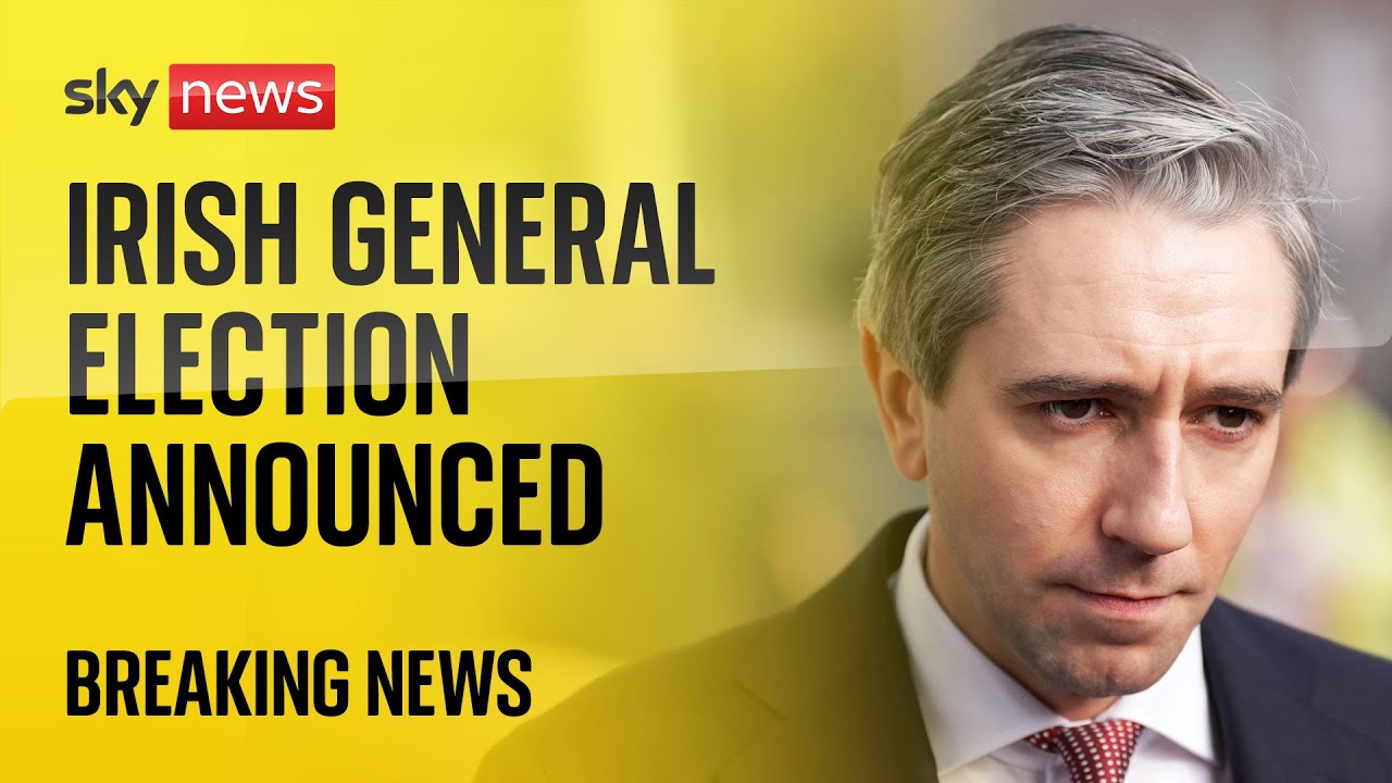 Irish prime minister announces a date for general election