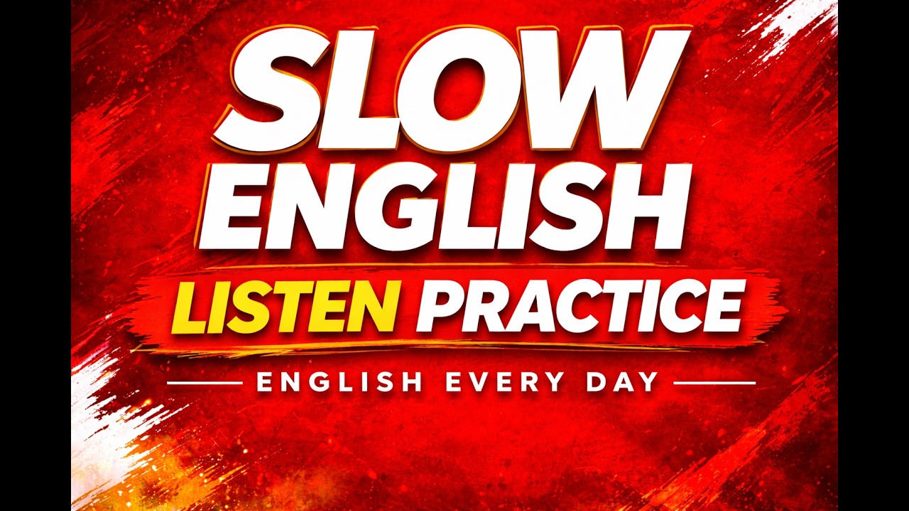 Slow English Listening & Speaking Practice | Daily Conversation | English Podcast for Beginners
