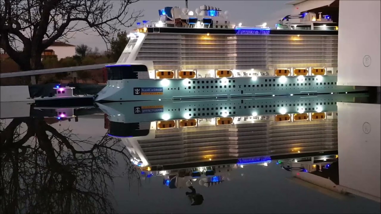 RC.Anthem of the Seas.- Dry Flot Out.  . Mantenimiento Finalizado