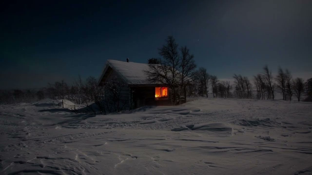Relaxing winter ambient, for rest, study relaxation or sleep