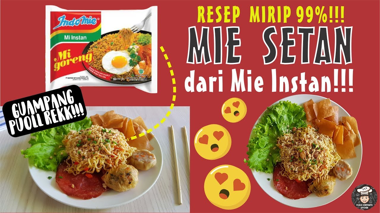 Rahasia Resep Mie Setan K*ber, Rasa MIRIP 99%, Modal Indomie!!! untuk Pemula!!!