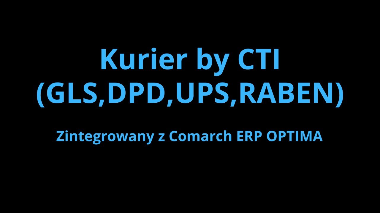 Kurier by CTI - Prezentacja programu