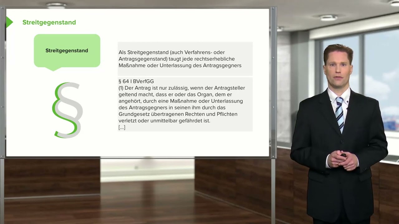 Zulässigkeit des Organstreitverfahrens (Art. 93 I Nr. 1 GG, §§ 13 Nr. 5, 63 ff. BVerfGG) I RA Renken