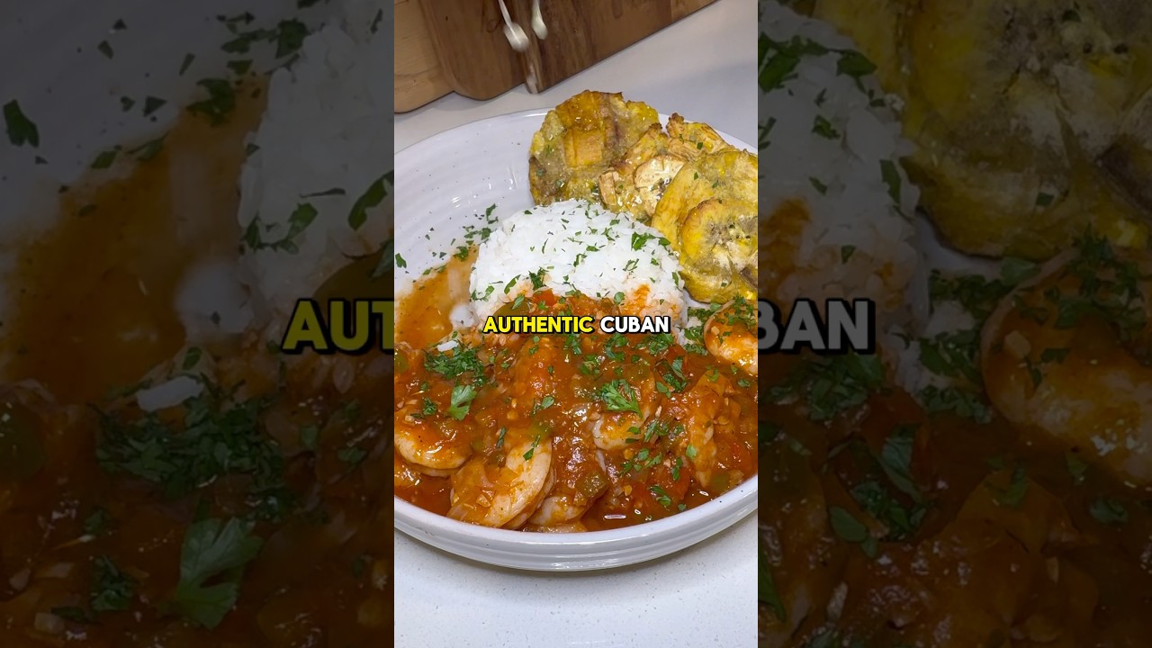 Authentic Cuban Camarones Enchilados 🇨🇺🍤 recipe (description) ↗️ #shrimp #cubanos #cuban #easy