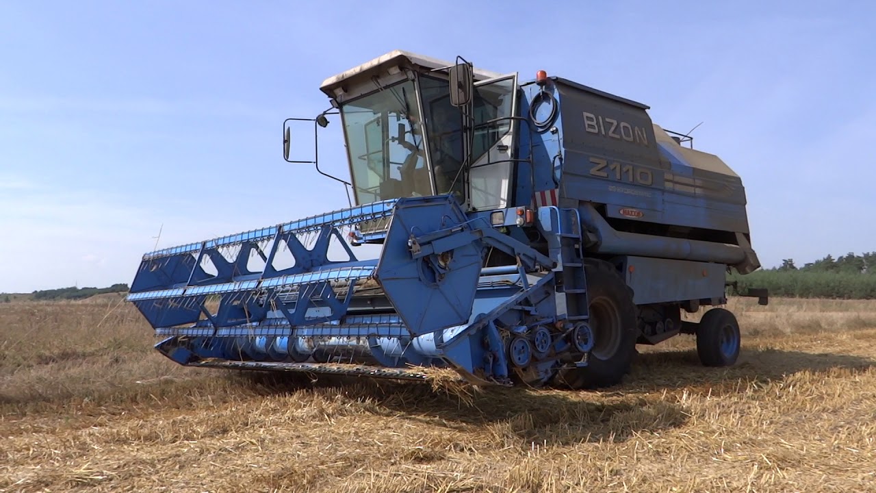 Żniwa 2017 - Bizon BS Z110 x2 Zakończenie Żniw.