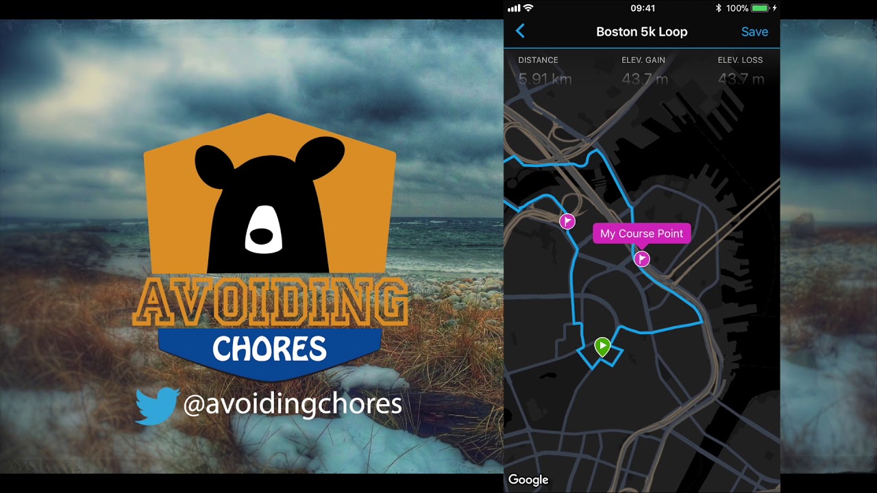 How To Create A Running Course Route When Using Garmin Connect and iPhone