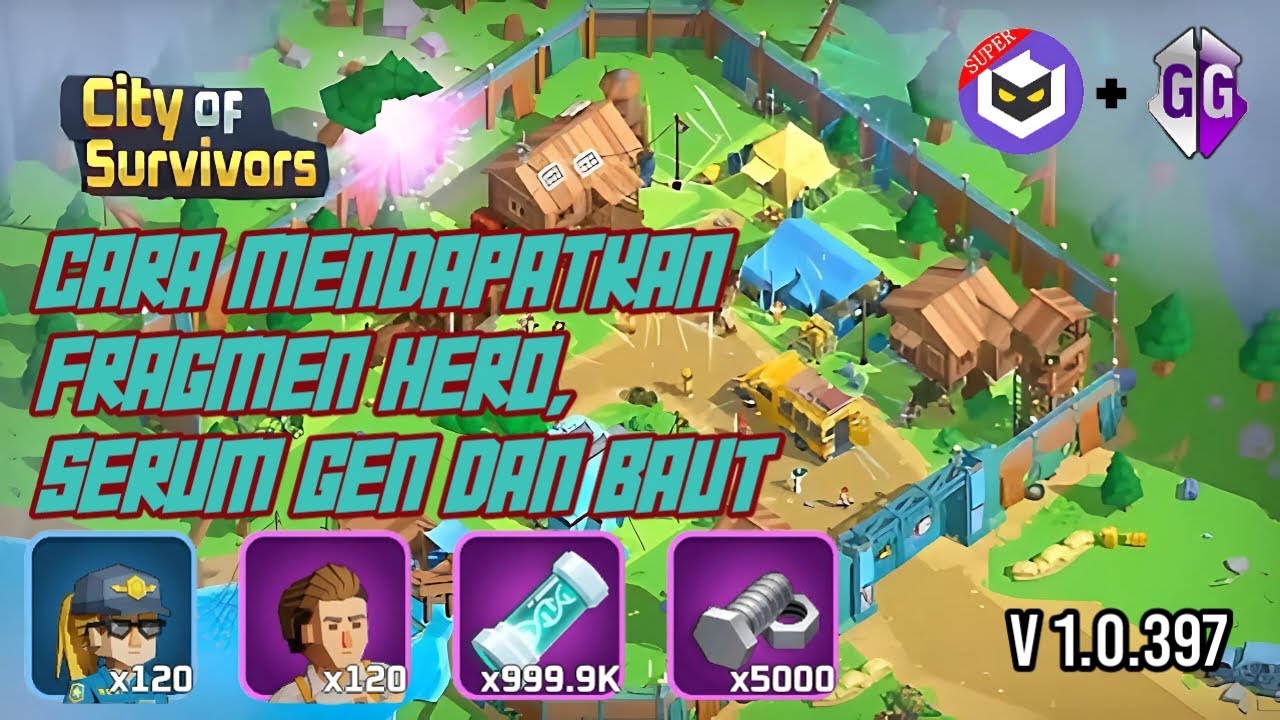 Cara Mendapatkan Fragmen Hero, Serum Gen dan Baut di game City of Survivors