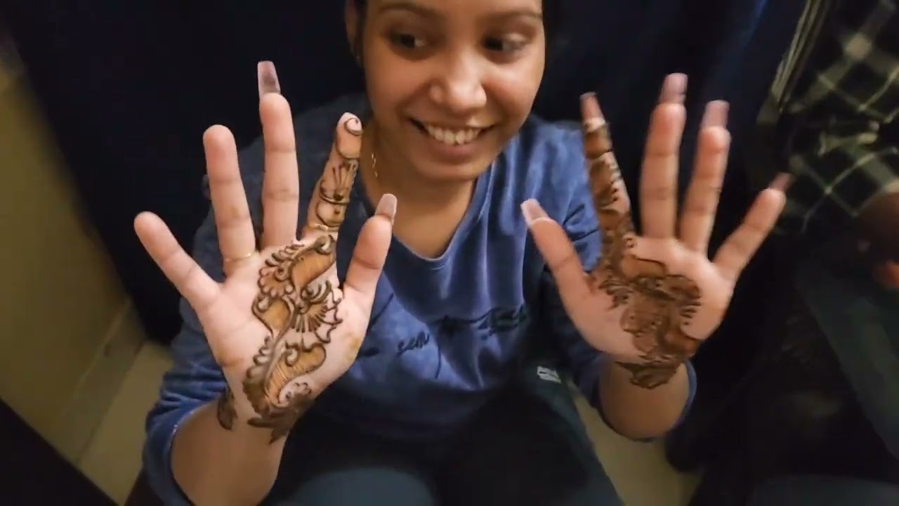 Delhi wedding vlog day-2|| sabne bhut pyaari mehndi lagai🥰