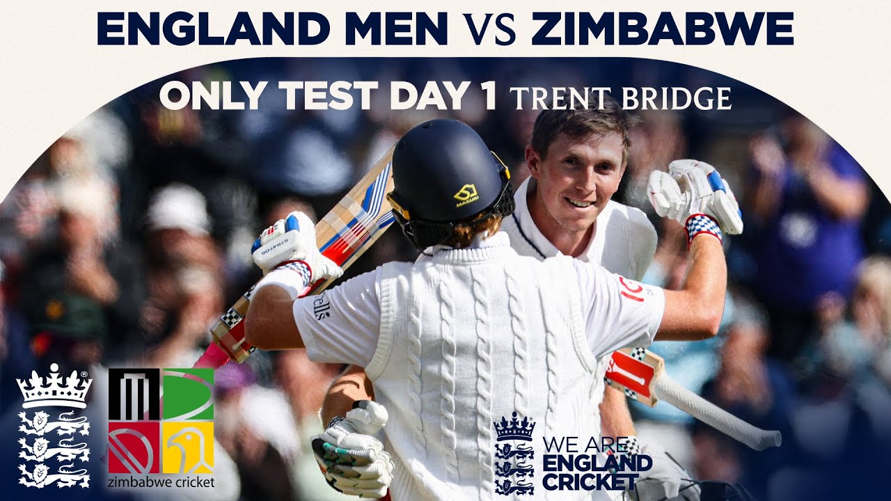 Top Three All Hit Centuries! | Highlights - England v Zimbabwe Day 1 | Rothesay Test 2025