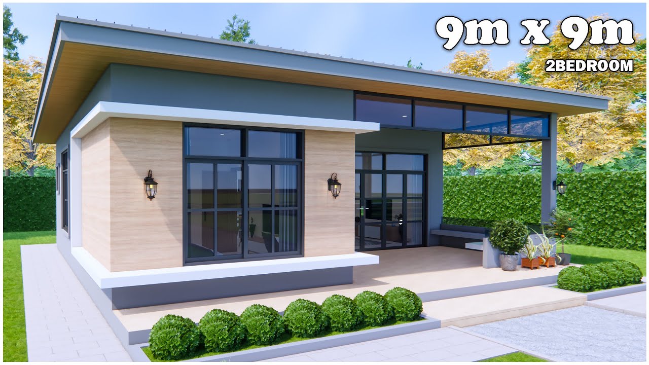 Beautiful Small House | 9m x 9m House Design