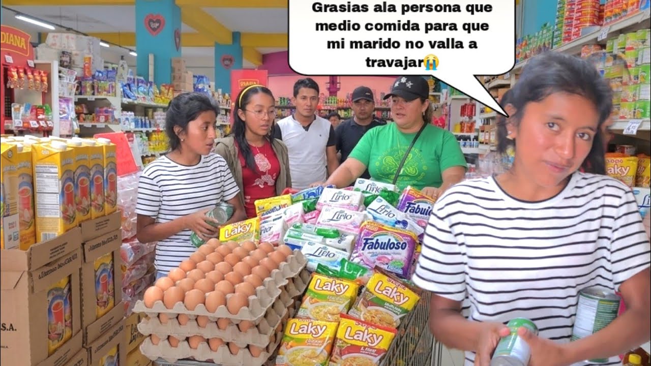 Tremenda sorpresa para Flor//julio agradece por los viveres regalados ya no aguantare hambre