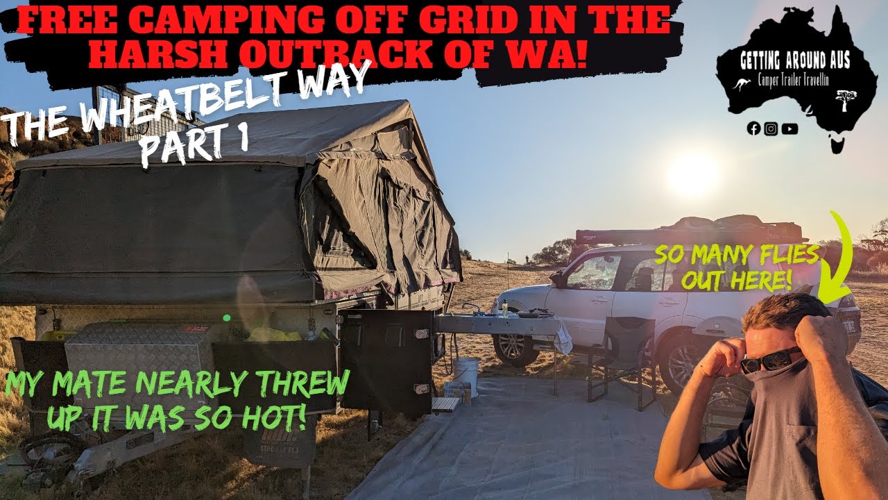 FREE CAMPING in OUTBACK WA with an OFF-ROAD CAMPER TRAILER | Billiburning Rock