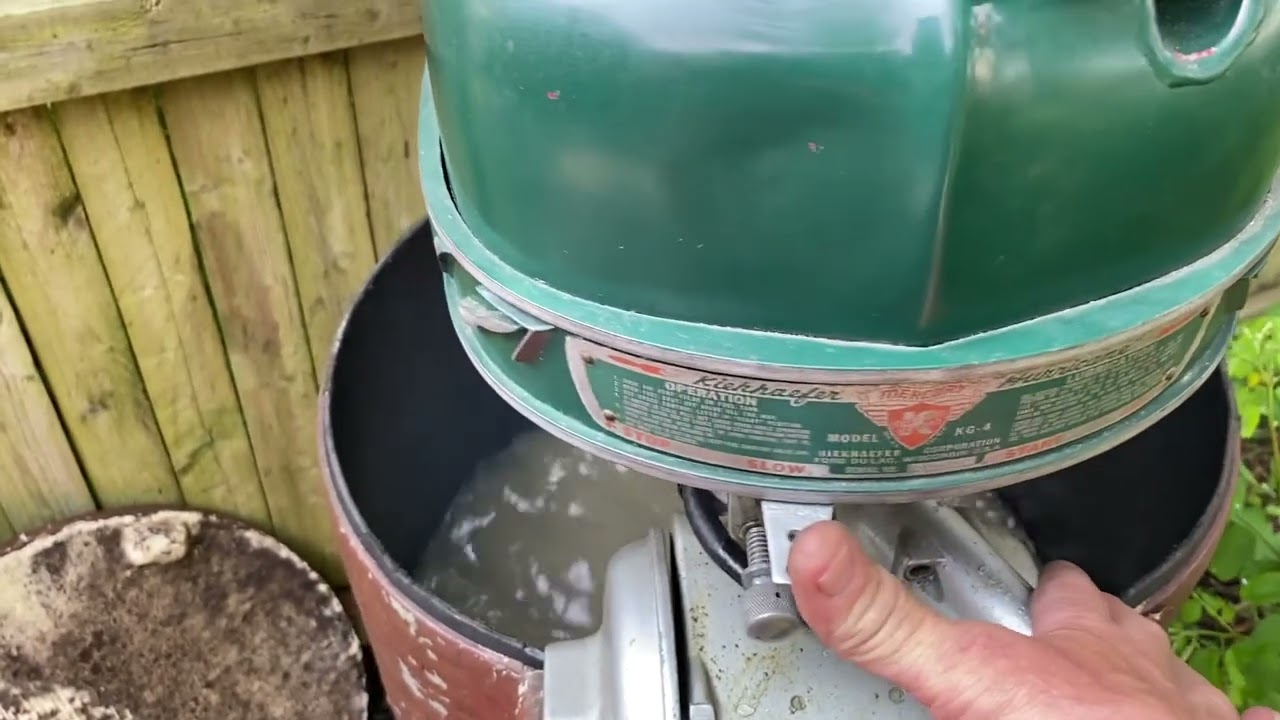 1952 Mercury KG4 with fuel pump conversion AOMCI antique outboard