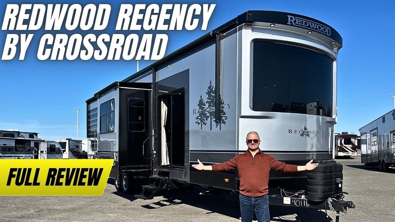 Crossroads RV Redwood Regency 3881FK 2025 года — обзор и обзор роскошного трейлера для путешествий