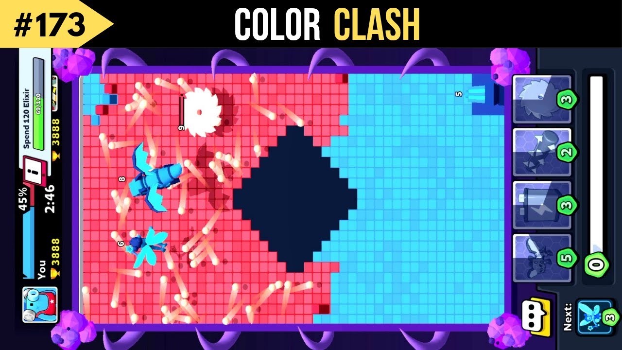 Color clash gameplay - color clash game - interesting games for android