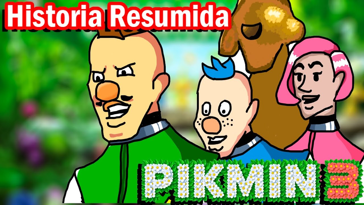 La Historia de PIKMIN 3 DELUXE | Resumen de 8 minutos... con memes