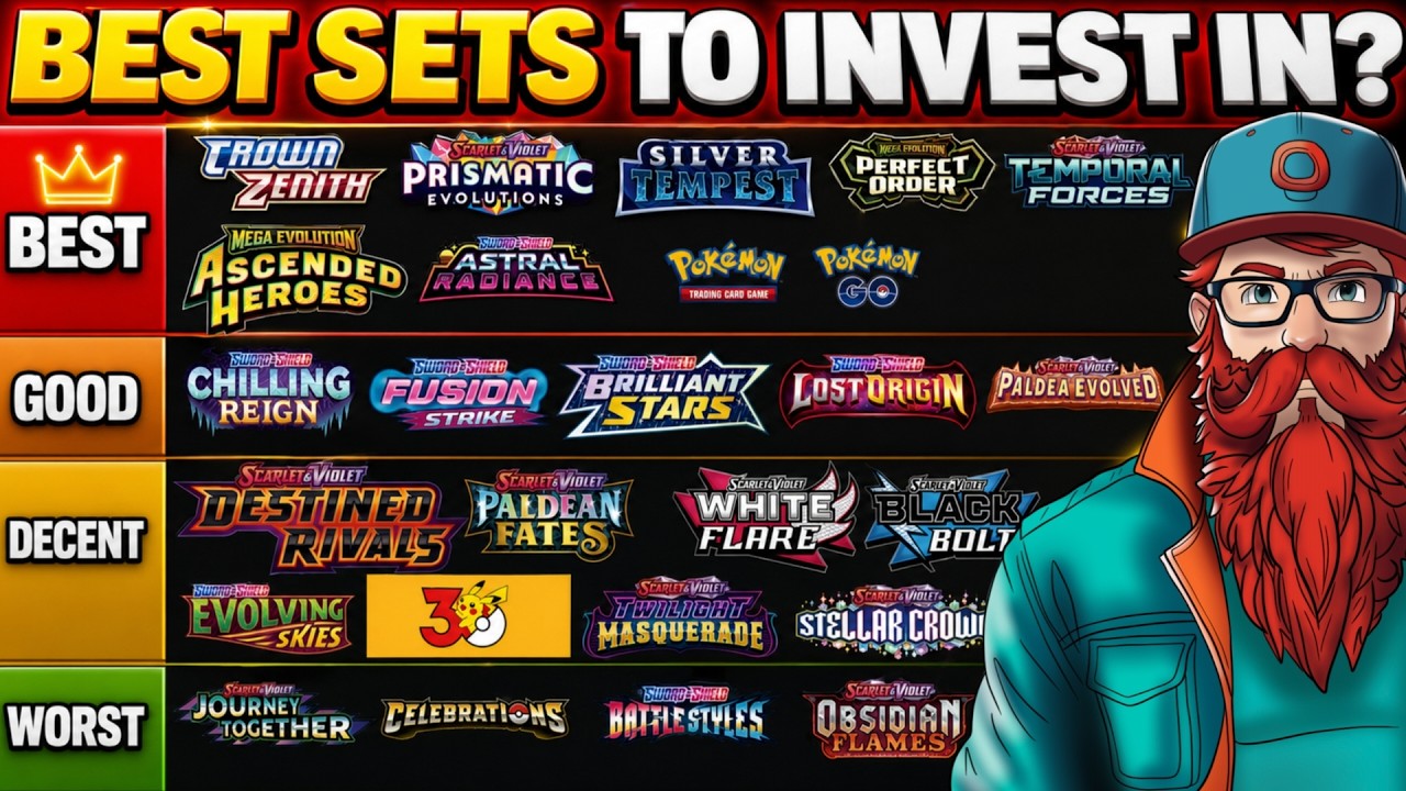 Best Pok&eacute;mon Card Sets to Invest In!!! RANKING ALL SWSH, S&V AND MEGA SETS!