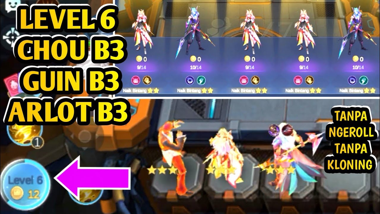 TRIK LEVEL 6 CHOU B3 ARLOT B3 GUINEVERE B3 PAKE COMMANDER VALE TERBARU||100 % BERHASIL||MCGG 