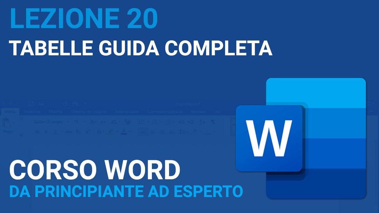 Lavorare con le tabelle (Guida Completa) - WORD TUTORIAL ITALIANO 20 [Corso 2023]