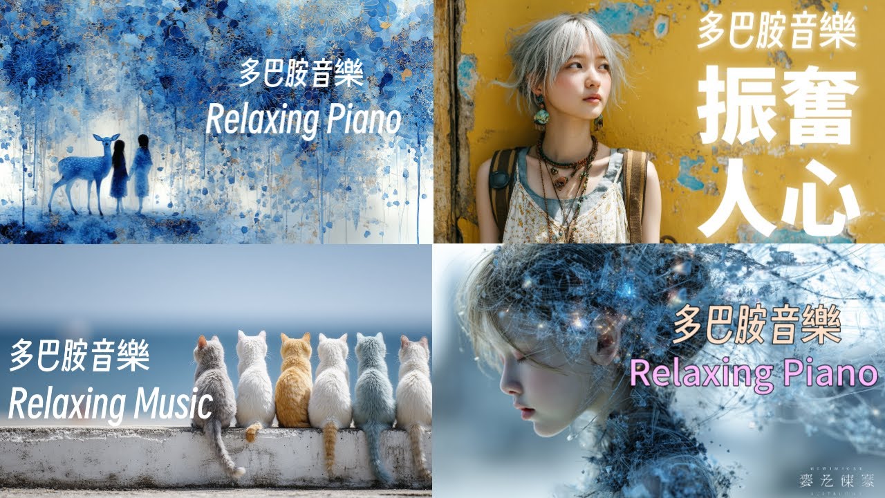 🎧RELAX MUSIC｜突破100萬觀看合輯 多巴胺音樂75｜4小時｜超療癒放鬆音樂 早晨 午後 放鬆輕音樂 靜心音樂 ｜咖啡 學習 愉快工作 靜心 陪伴  Relax Music 背景音樂 BGM