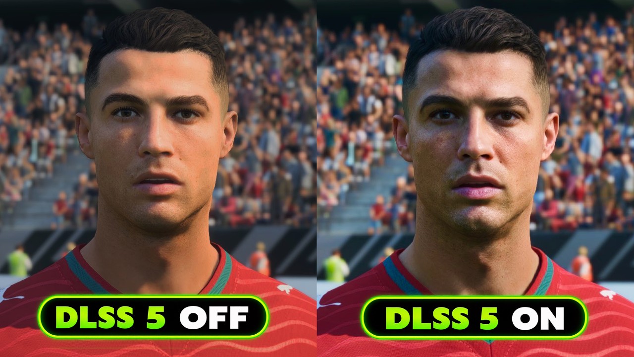 DLSS 5 in EA FC 26 - HUGE Graphics Difference! 🔥
