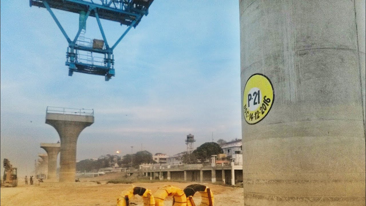 GANGA EXPRESSWAY PATNA OWN MARINE DRIVE WAY CURRENT STATUS DEVELOPMENT OF PATNA BIHAR INDIA  ASIA