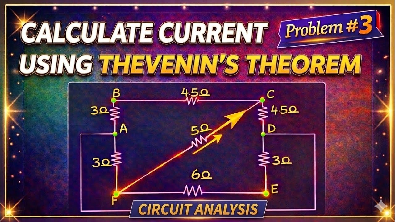 #Problem 3- Thevenin's Theorem Problems Made Easy 💡 Step-by-Step Explanation