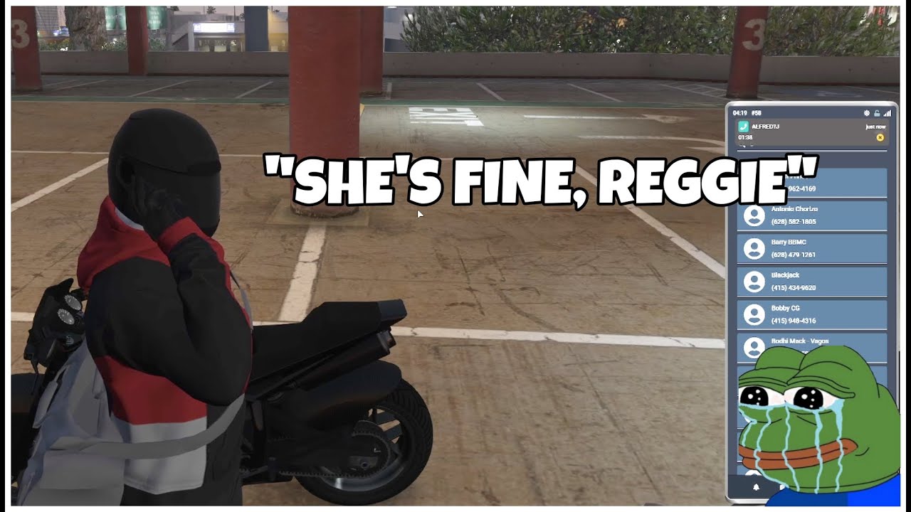 Reggie hears Ash crying on phone call with Jasper | GTA RP NoPixel 3.0